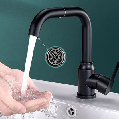 Rynx | Modern Basin Mixer Bathroom Faucet Brass Lever Swivel Spout Basin Mixer