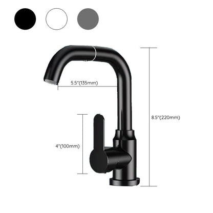 Rynx | Modern Basin Mixer Bathroom Faucet Brass Lever Swivel Spout Basin Mixer