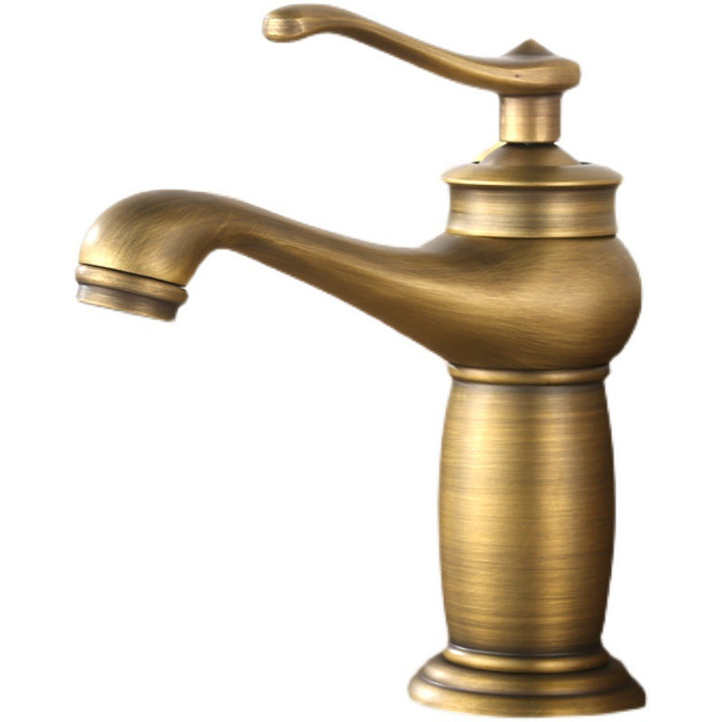 Rynx | Low-Arch Country Vessel Faucet Single-Lever Brass Faucet for Bathroom