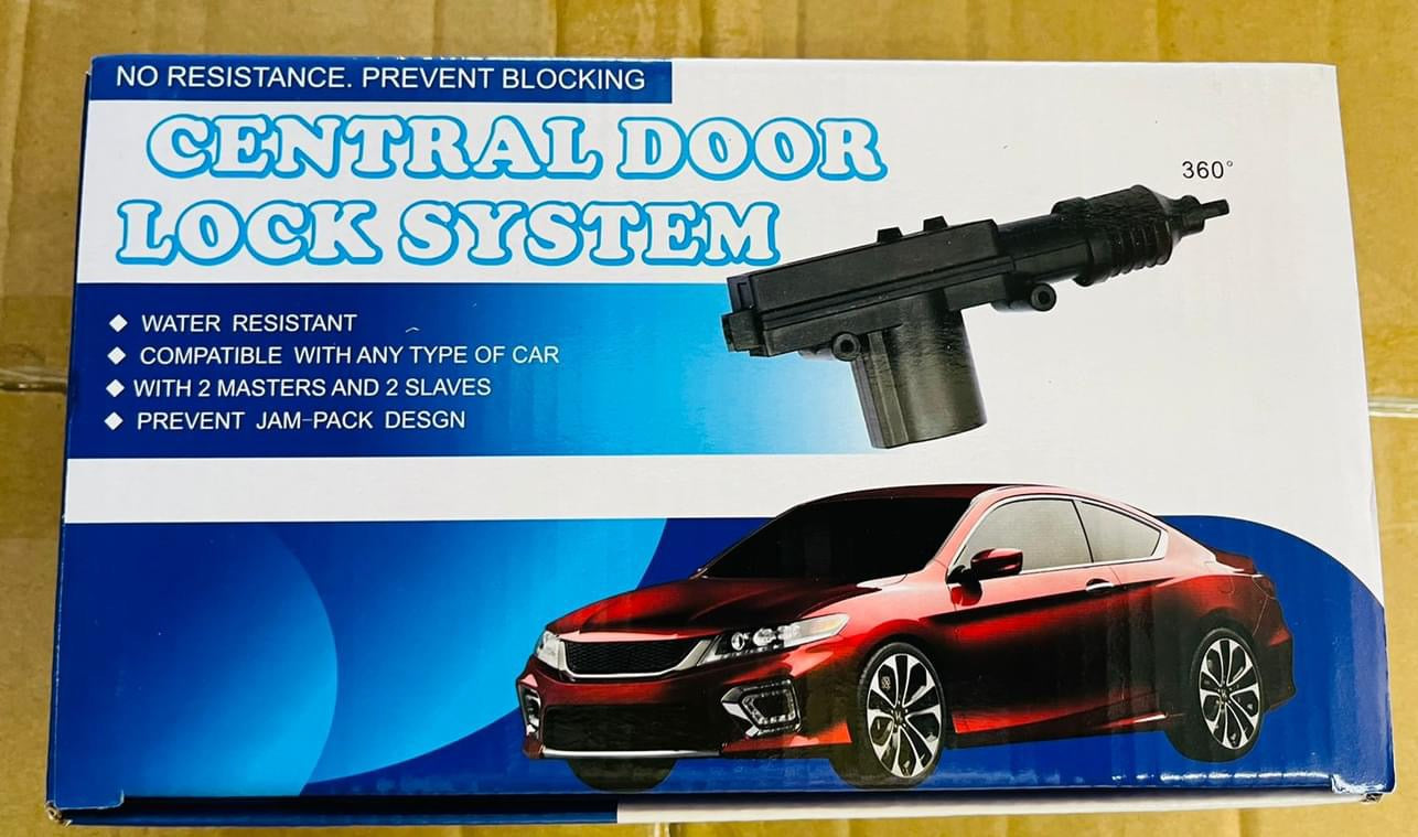 Rynx | Universal Car High Performance Door Central Locking System, Robust Durable High Performance Door Lock Kit Actuator 2 Wire 12 Volt, Package with 4