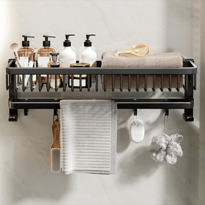 Rynx | Modern Bathroom Accessories Set Black Bath Shelf Bath Accessories Set