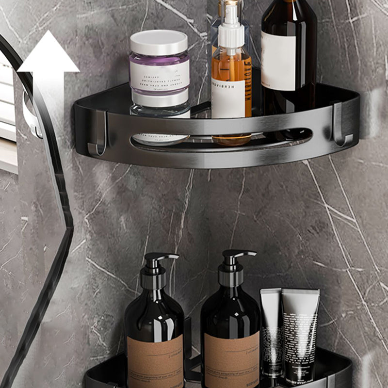 Rynx | Modern gray bathroom accessory set bathroom shelf bath hardware set