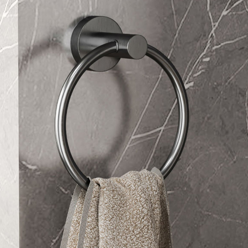 Rynx | Modern gray bathroom accessory set bathroom shelf bath hardware set