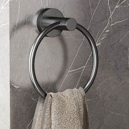Rynx | Modern gray bathroom accessory set bathroom shelf bath hardware set