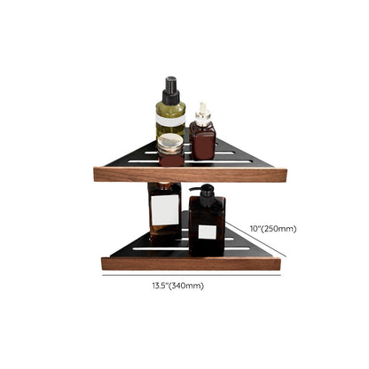 Rynx | Wood and Aluminum Bath Accessory Set Black Bathroom Accessory Kit
