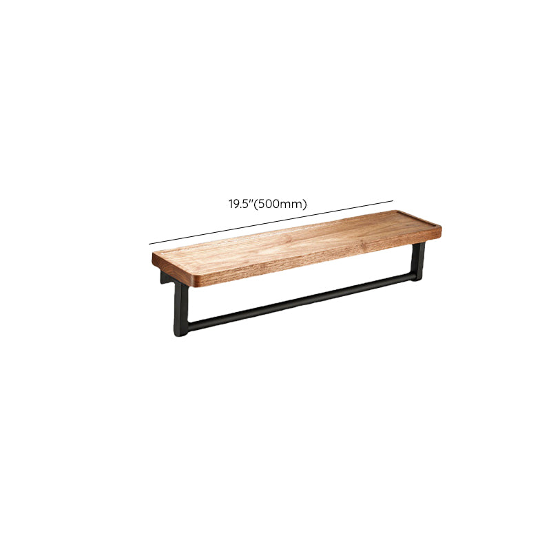 Rynx | Wood and Aluminum Bath Accessory Set Black Bathroom Accessory Kit