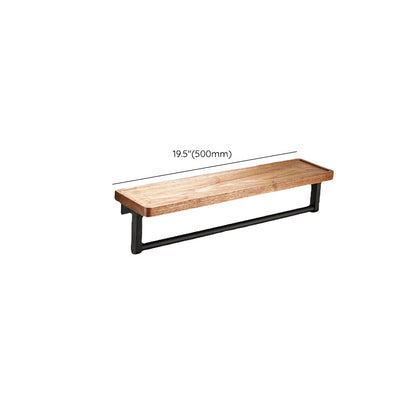 Rynx | Wood and Aluminum Bath Accessory Set Black Bathroom Accessory Kit