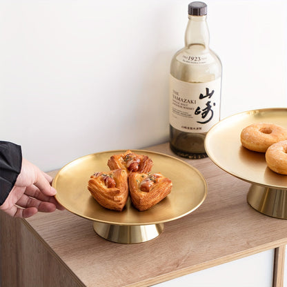 Rynx | SteelTray - Stainless Steel Large Serving Tray | For Fruit, Cakes & Snacks