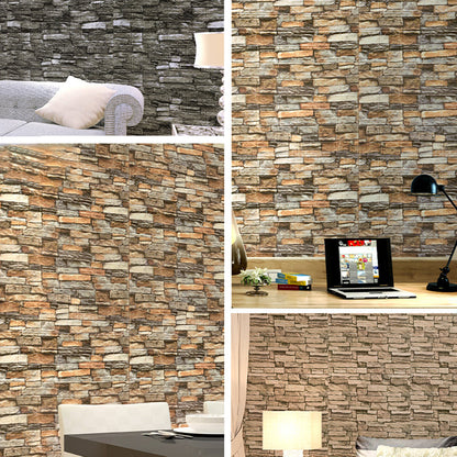 Rynx | Industrial Wall Panel 3D Brick Bathroom Living Room Wall Panels Set of 10