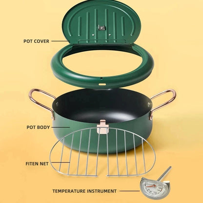 Rynx | Stainless Steel Oil Fryer with Temperature Control
