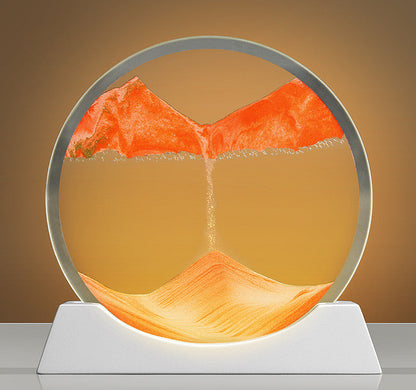 Rynx | Creative New Quicksand Painting Small Night Lamp Living Room Bedroom Abstract Rotary Desktop Decoration