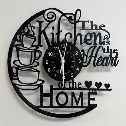Rynx | Vinyl Record Wall Clock - Silent Clock for Living Room, Bedroom, and Kitchen