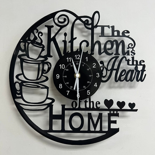 Rynx | Vinyl Record Wall Clock - Silent Clock for Living Room, Bedroom, and Kitchen