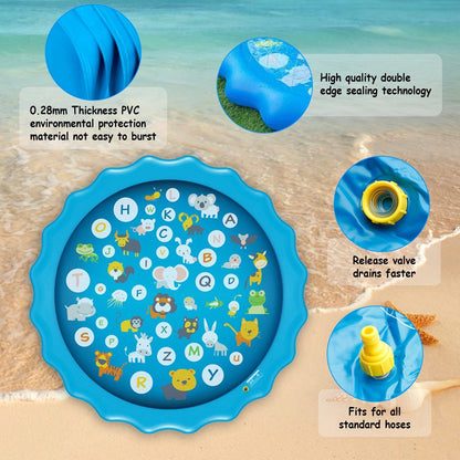 Rynx | 68" Inflatable Sprinkler Splash Pad For Kids