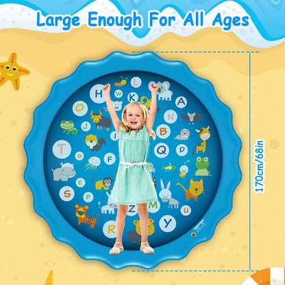 Rynx | 68" Inflatable Sprinkler Splash Pad For Kids