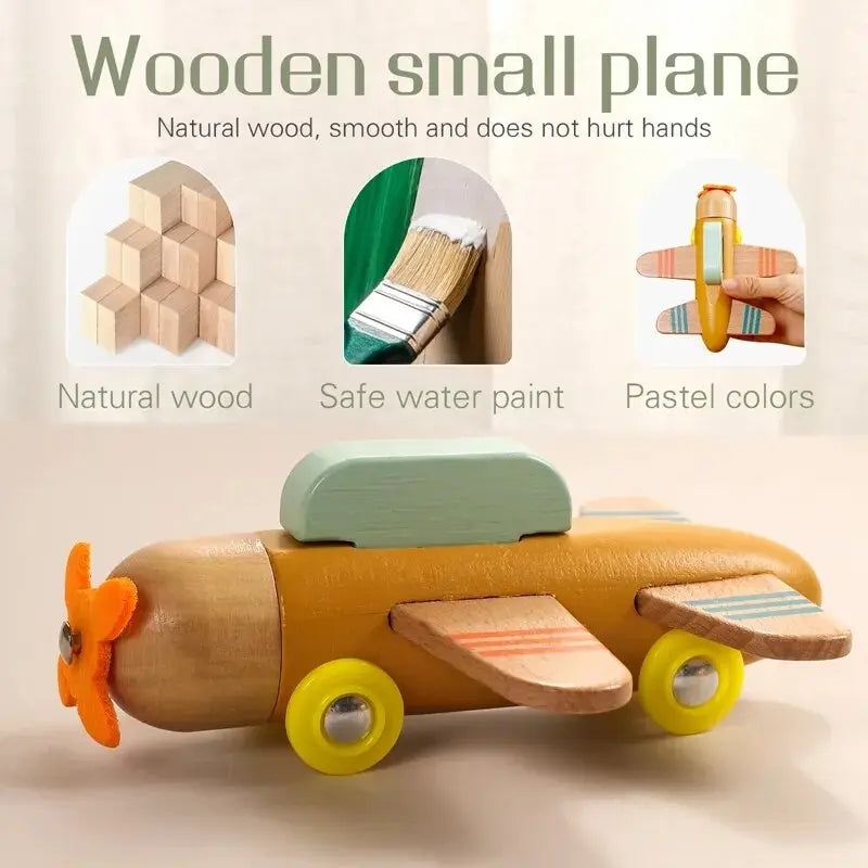 Rynx | Educational Wooden Train Set for Babies - Montessori-Inspired Learning Toy with Trolley and Number Blocks