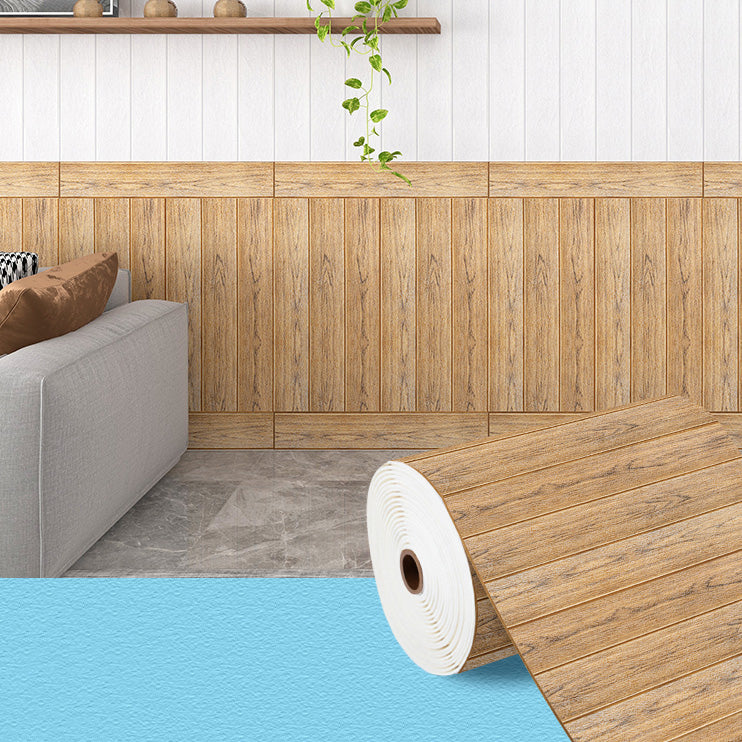 Rynx | Industrial Tin Backsplash Panel Smooth Wall Ceiling Wood Grain Design