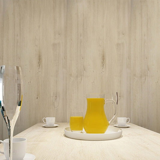 Rynx | Modern Pearl Wainscoting PVC Wood Grain Wall Access Panel Peel and Stick Wall Tile