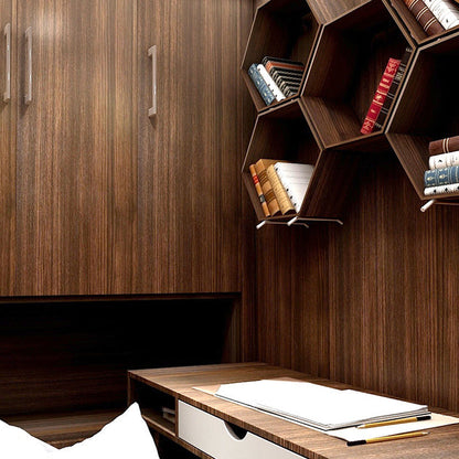 Rynx | Modern Pearl Wainscoting PVC Wood Grain Wall Access Panel Peel and Stick Wall Tile