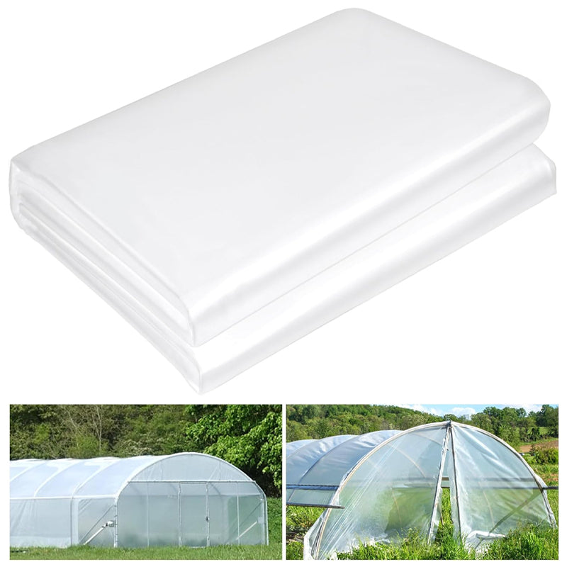 Rynx | 16 x 26 ft Clear Greenhouse Plastic Sheeting Toughness Plastic Cover 6 Mil Polyethylene Film