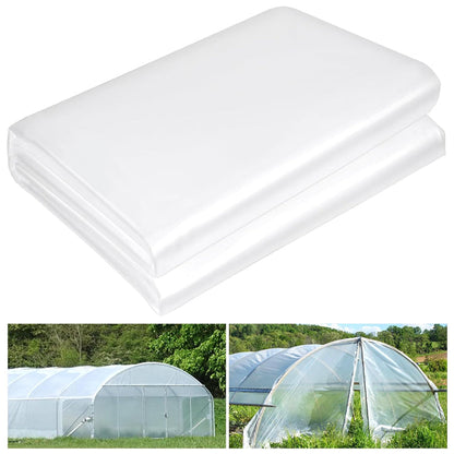 Rynx | 16 x 26 ft Clear Greenhouse Plastic Sheeting Toughness Plastic Cover 6 Mil Polyethylene Film