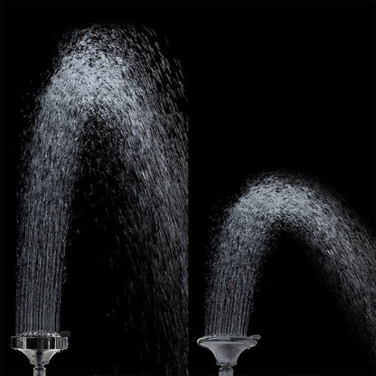 Rynx | Modern Standard 5 Settings Shower Head Round Metal Adjustable Spray Pattern Shower Head