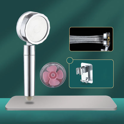 Rynx | Contemporary Shower Head Combination Handheld Shower Plastic Wall Mounted Silver Shower Head