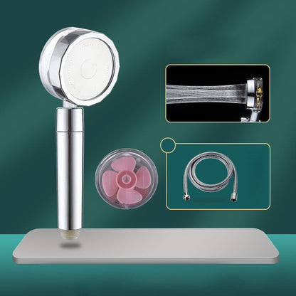 Rynx | Contemporary Shower Head Combination Handheld Shower Plastic Wall Mounted Silver Shower Head