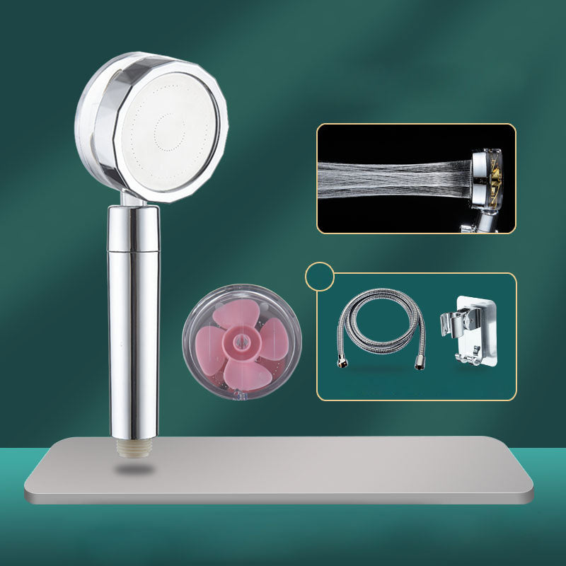 Rynx | Contemporary Shower Head Combination Handheld Shower Plastic Wall Mounted Silver Shower Head