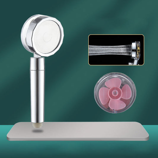 Rynx | Contemporary Shower Head Combination Handheld Shower Plastic Wall Mounted Silver Shower Head
