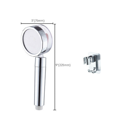 Rynx | Contemporary Shower Head Combination Handheld Shower Plastic Wall Mounted Silver Shower Head