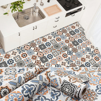 Rynx | Modern PVC Floor Geometric Pattern Peel and Stick Vinyl Plank Floor