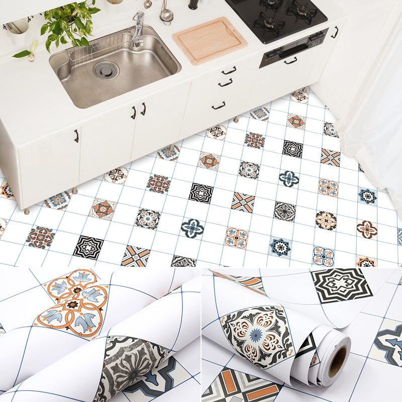 Rynx | Modern PVC Floor Geometric Pattern Peel and Stick Vinyl Plank Floor
