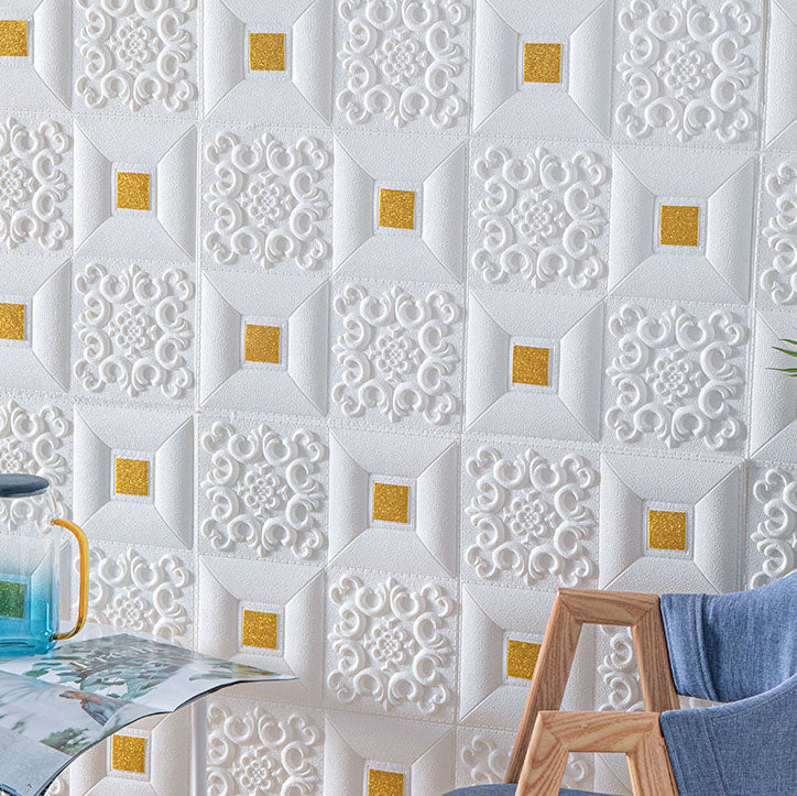 Rynx | Modern Tin Back Wall Covering Smooth Wall Ceiling XPE Cotton Set of 1