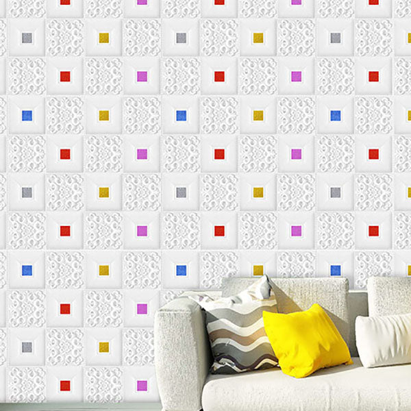 Rynx | Modern Tin Back Wall Covering Smooth Wall Ceiling XPE Cotton Set of 1