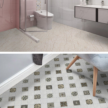 Rynx | Modern PVC flooring Peel and Stick porcelain tile look vinyl plank flooring