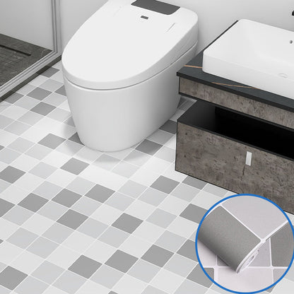 Rynx | Modern vinyl floor planks peel & stick grid print PVC flooring