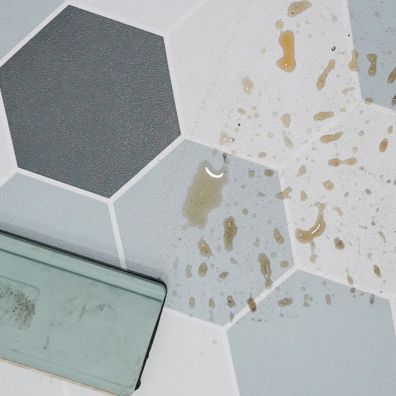 Rynx | Modern vinyl floor planks peel & stick grid print PVC flooring