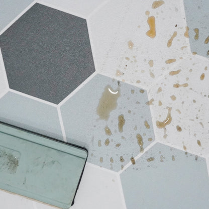 Rynx | Modern vinyl floor planks peel & stick grid print PVC flooring