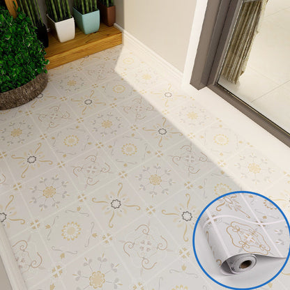 Rynx | Modern vinyl floor planks peel & stick grid print PVC flooring