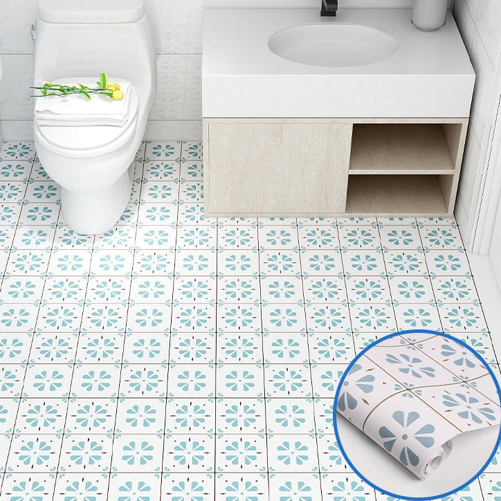 Rynx | Modern vinyl floor planks peel & stick grid print PVC flooring