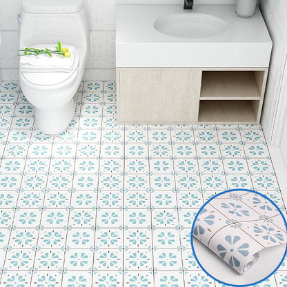 Rynx | Modern vinyl floor planks peel & stick grid print PVC flooring