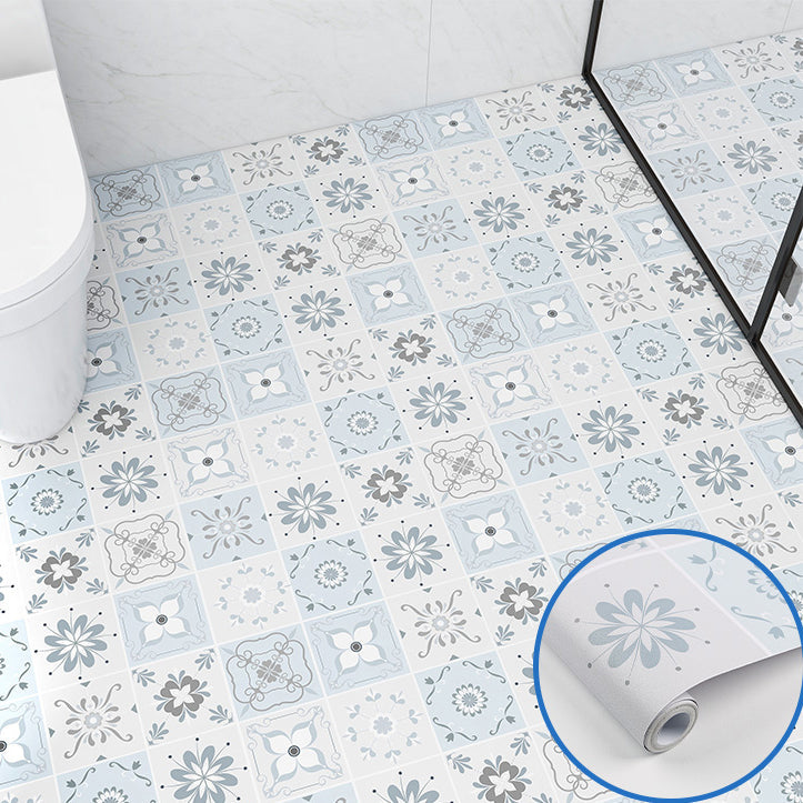 Rynx | Modern vinyl floor planks peel & stick grid print PVC flooring