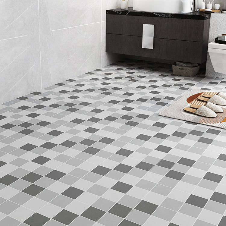 Rynx | Modern vinyl floor planks peel & stick grid print PVC flooring