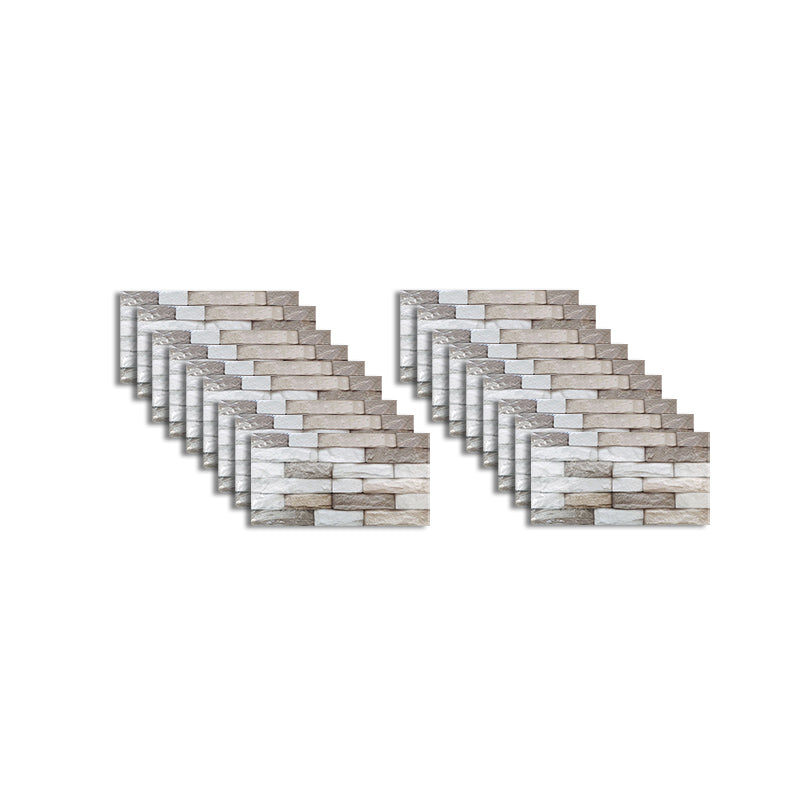 Rynx | PVC Peel & Stick Tile Kitchen waterproof splash guard Peel and Stick Wall Tile Set of 18