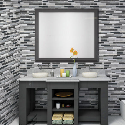 Rynx | PVC Peel & Stick Tile Kitchen waterproof splash guard Peel and Stick Wall Tile Set of 18