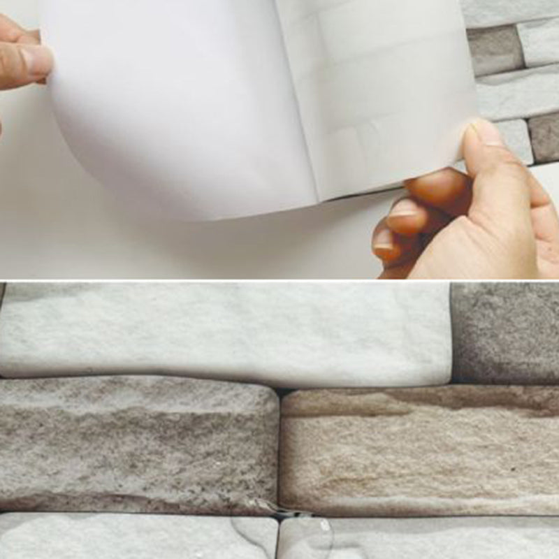 Rynx | PVC Peel & Stick Tile Kitchen waterproof splash guard Peel and Stick Wall Tile Set of 18