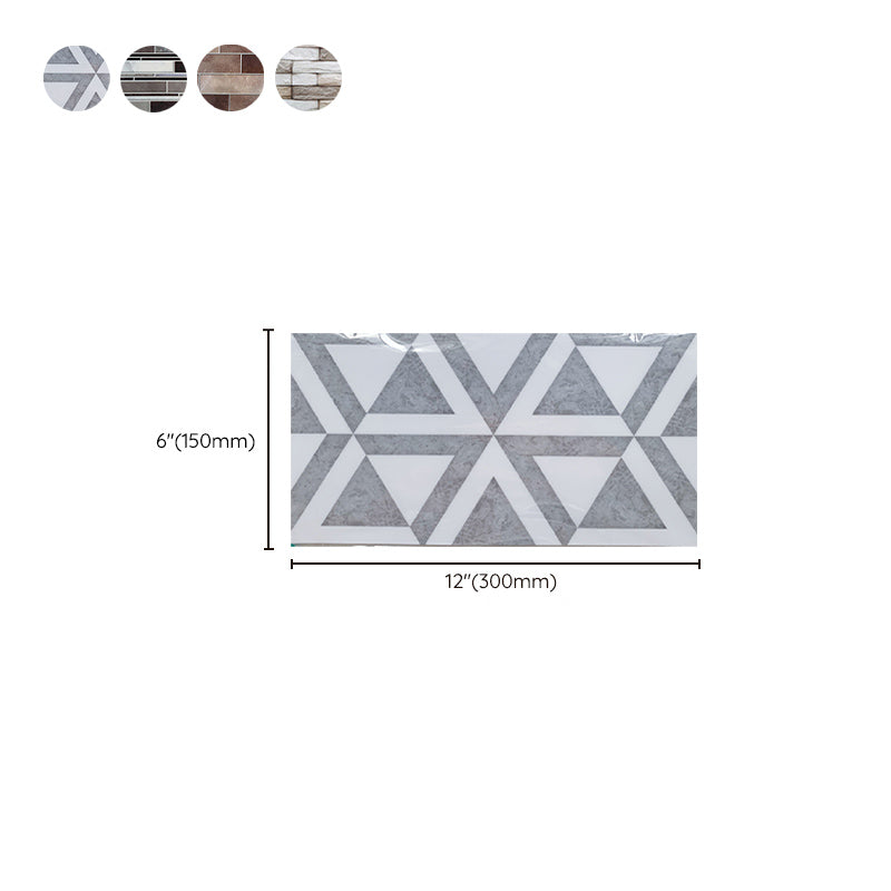 Rynx | PVC Peel & Stick Tile Kitchen waterproof splash guard Peel and Stick Wall Tile Set of 18