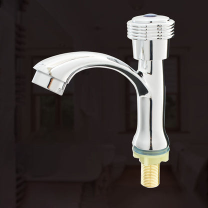 Rynx | Modern Bathroom Faucet Chrome Knob Handle with Water Hose Basin Faucet