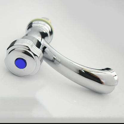 Rynx | Modern Bathroom Faucet Chrome Knob Handle with Water Hose Basin Faucet